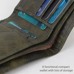 killer Men Casual Green Artificial Leather Wallet image 3