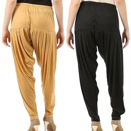 mk trendy fashions Viscose Rayon Solid Patiala image 2