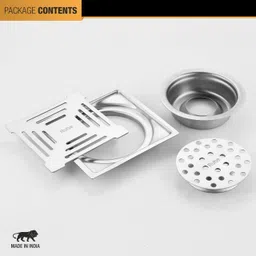 ruhe Floor Stainless Steel Push Down Strainer image 4