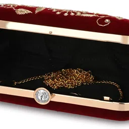 for the beautiful you Party, Casual Maroon Clutch image 5