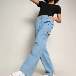 campus sutra Women Regular Mid Rise Blue Jeans-picture-12