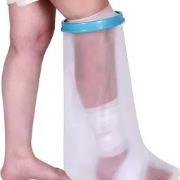 glitzn Waterproof Cast Covers for Shower Leg Protector(Adult Long Leg) Leg & Thigh Lifters image 4