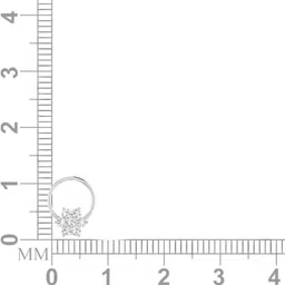 avsar Himanshi 18kt Diamond White Gold Nose Wire image 5