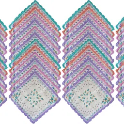 S4S Pack of 48 Women's ["Multicolor"] Handkerchief-image-5