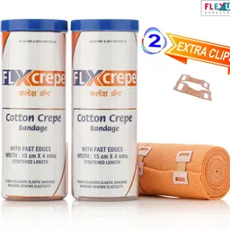 flxcrepe CREPE BANDAGE (15CM*4MTR)(PACK OF 2) Crepe Bandage-picture-15