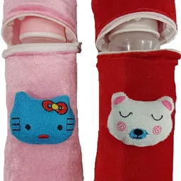 adriel bringing joy Baby Feeding Cotton Bottle Cover -250ml -Pack of 2 (Multicolor)-picture-24