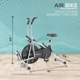 bionfit Pro Air Bike Exercise Cycle For Home Gym, Curved Moving Gym Cycle with Twister Indoor Cycles Exercise Bike image 3