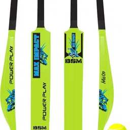 bsm MAXIMPACT WITH TENNIS BALL size 8 full size PVC/Plastic Cricket Bat For 15+ Yrs-picture-10