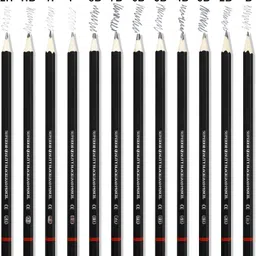 techtrove 12pc Sketch Pencil Set Softv Shaped Color Pencils image 3