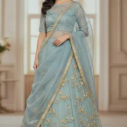 anugrah textile Floral Print Semi Stitched Lehenga Choli-picture-19