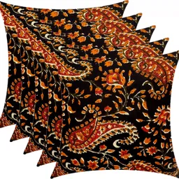 gkm Combo Set Of 5 Cushion And 2 Microfibre Floral Bolster Pack of 7 image 2