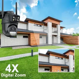 SROPX Dual Lens WiFi PTZ CCTV Camera | 360° View, Auto Track & HD Quality Security Camera image 2