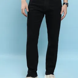 highlander Men Regular Mid Rise Black Jeans-picture-12