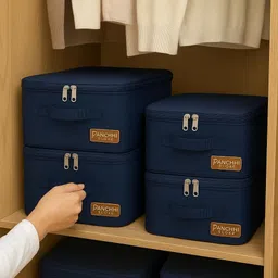 panchhi store Cloth Organizer for Storage Nylon Underbed Organizer Storage Box Storage Box image 2