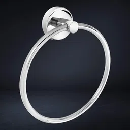 impulse by plantex Towel Ring for Bathroom/Wash Basin/Napkin Hanger/Bathroom Accessories (Round) Chrome Finish Towel Holder image 3