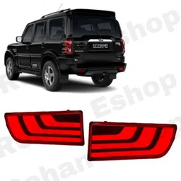 rohaneshop Mahindra Scorpio Rear Bumper Led Reflector (2 Function) Type - A Car Reflector Light-picture-16