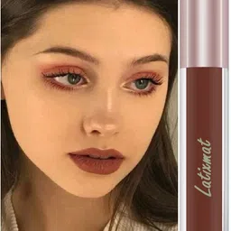latixmat New High Pigmented & Kiss Proof Velvet Brown Lipstick-picture-13