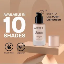aunaa MAARS High Coverage Liquid Blemish Free & Blendable Makeup Foundation image 1