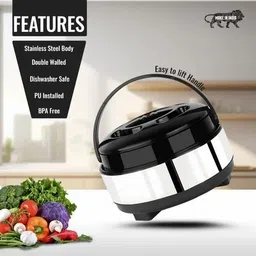 truenic hub Casserole -2500ml in steel Thermoware Casserole image 3