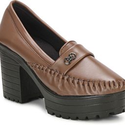 commander Formal Trendy Heel Loafers Maccasin for Girls and Women Casuals For Women-picture-0