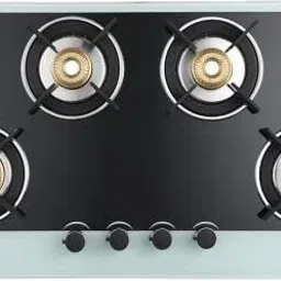 haute kitchen 4 Burner Black & White Glass Manual Gas Stove-picture-39