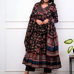 armh lifestyle Diayanshii Printed Kurta, Palazzo & Dupatta Set-picture-21