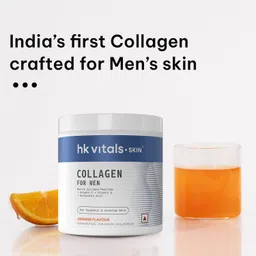 healthkart hk vitals Marine Collagen for Men Supplement with Biotin, Orange image 3