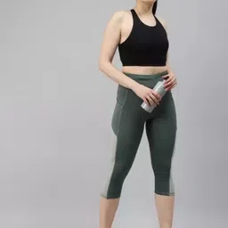 stylehub Solid Women Light Green Tights image 4