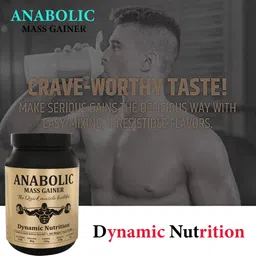 dynamic nutrition Anabolic Mass Gainer With High Calories 1340 (2.2Lbs Chocolate) Weight Gainers/Mass Gainers image 5