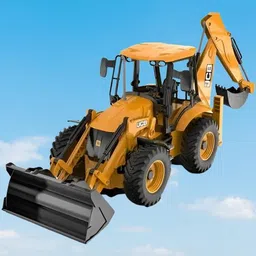 sbe 2 IN 1 Unbreakable Pull Back JCB Truck Vehicle Toy-picture-21