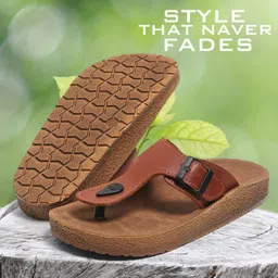 footup NewlyLaunch|Lightweight|Comfortable|Breathable|All SeasonWear Slippers Men Flip Flops image 4