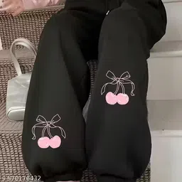 priyansh enterprises Women Solid Black Track Pants image 2