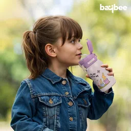 baybee Hydro 2 in 1 Kids Stainless Steel Sipper Water Bottle Leak Proof with Dual Mode image 2
