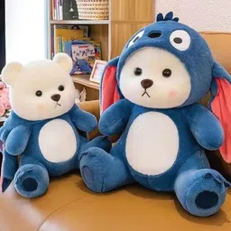 cuddleaura Cute Blue Bunny Bear Plush Soft Toy - 35 cm - 10 cm image 4