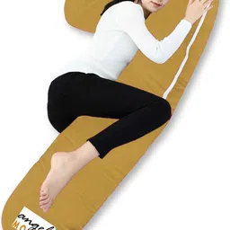 angel mommy L Shape Body Pillow/Lumber Pillow Microfibre Solid Pregnancy Pillow Pack of 1-picture-25