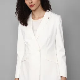 allen solly Women Solid Single Breasted Formal Blazer-picture-21