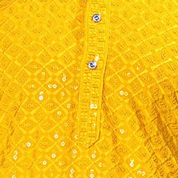 anaya azrin Men Embroidered, Embellished Viscose Rayon Straight Kurta image 5