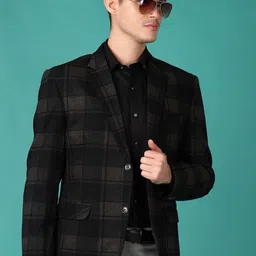 v-mart Men Checkered Single Breasted Casual, Festive & Wedding Blazer-picture-17
