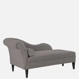 febonic Rana velvet RHS Chaise Lounger In Pearl Grey Colour image 3