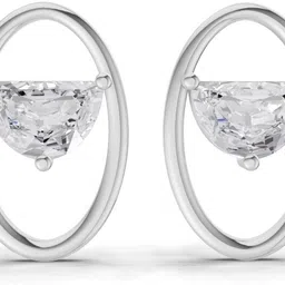 Sparkles Certified Lab Grown Diamond White Gold 14kt Stud Earring-picture-34