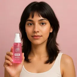 fidah Rose Makeup Fixing Spray – Long-Lasting, Hydrating, Refreshing Mist, 60ml Primer - 80 ml image 4