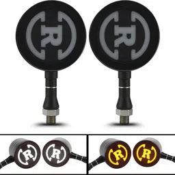 autopowerz Front, Rear LED Indicator Light for Royal Enfield, Universal For Bike Universal For Bike image 1