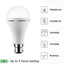 alfa bright Inverter led 12 wt pack of 2 home and outdoor use. 4 hrs Bulb Emergency Light image 3
