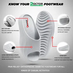 doctor health super soft Newlaunch|Diabetic|Orthopedic|Lightweight|Antiskid|Fashionable| Flip Flops Men Slippers image 3