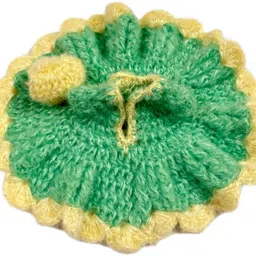 laddu gopal dress / poshak, woollen posak for winters with cap, size (3 no.) Dress-image-85