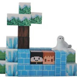 knick knack Magnetic Building Blocks Snow Mountain image 2