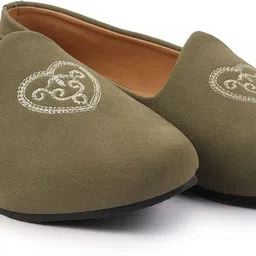 fausto Traditional Ethnic Embroidered Design Velvet Slip On Juttis & Mojari For Wedding Mojaris For Men-picture-37