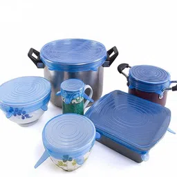 kitchenfest ® (Set of 6 )Silicone Stretch Lids and Covers Set, 2.6 inch, 3.8 inch, 4.5 inch, 5.7 inch, 6.5 inch, 8 inch Lid Set, Pack of 6-picture-22