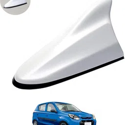 rkpsp White Car Shark Fin Roof Antenna(FM,AM) Radio No Drilling/Easy To Install-012 Universal Fit Decorative Radio Signal Car Antenna Aerial boost Signal Satellite Vehicle Antenna-picture-16
