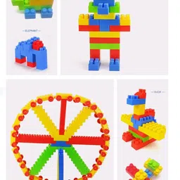 tamboora (92 Pieces +8 Tyres)100% GOOD QUALITY Building Blocks for Kids,let Your Kid Make Everything he/she Dreams of. Improves Logical Thinking and Cognitive Skills of Kids image 4